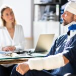 lawyer consulting client