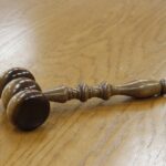 legal document and gavel