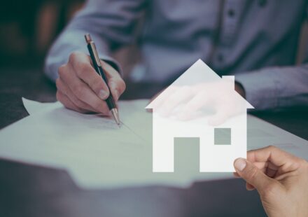 real estate contract with pen